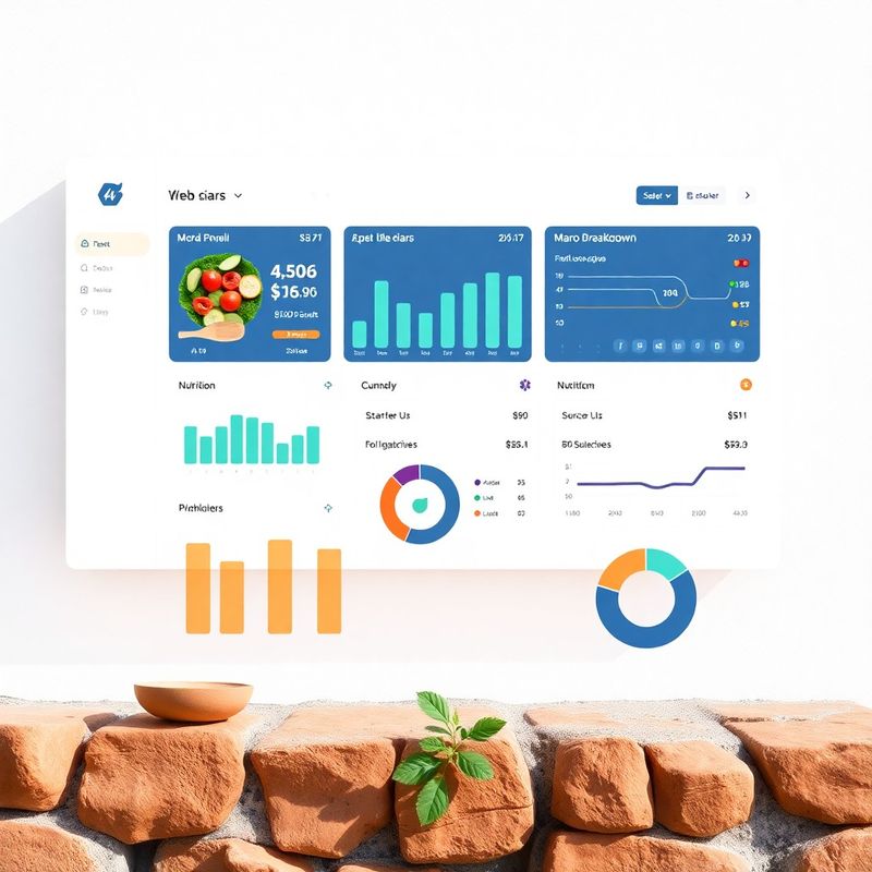 Healthymealx dashboard s prikazom nutricionističkih panela